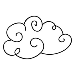 Cloud sky doodle
