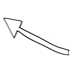 Curve turn arrow drawing