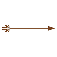 Leaves decoration arrow