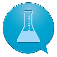 Laboratory flask bubble icon