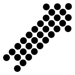 Pixilated right corner arrow 1