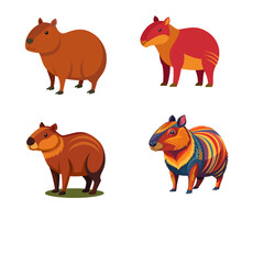 vector set of animals