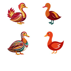 Obraz premium duck and ducklings