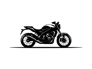 motorcycle isolated on white background