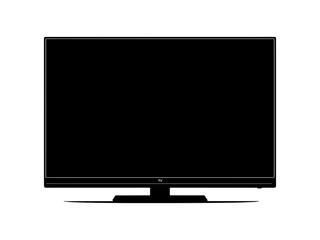 lcd monitor isolated on white