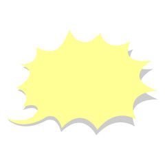 Burst comic book cloud