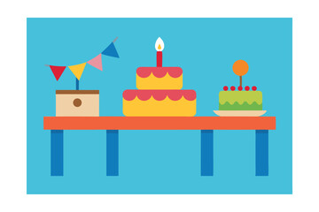 birthday cake with candles