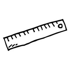Ruler doodle icon