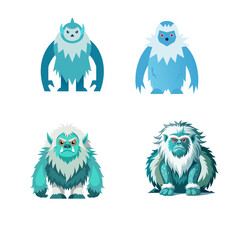 set of funny animals