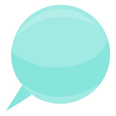 Bubble speach bubble ball sphere flat