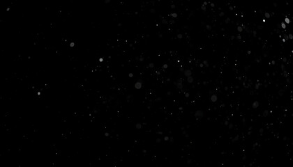 Obraz premium Abstract Black Background with White and Grey Particles