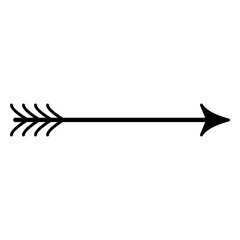 Simple black arrow