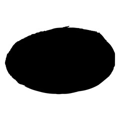 Black oval doodle