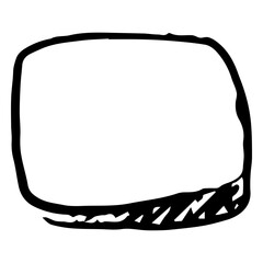 Fototapeta premium Doodle square frame