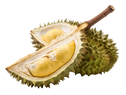 Durian fruit png tropical durian png exotic spiky fruit png smelly fruit illustration png Southeast Asian fruit png ripe durian png transparent background image - Powered by Adobe