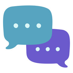 Message chat bubbles technology icon