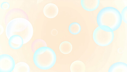 Pastel Bubbles Abstract Background