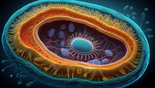 Mitochondrien in einer tierischen Zelle