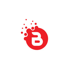 letters b text logo design vector format