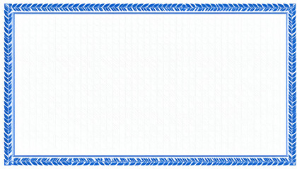 Blue Border Certificate Template