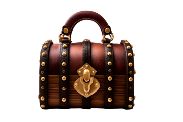 treasure chest isolated on white