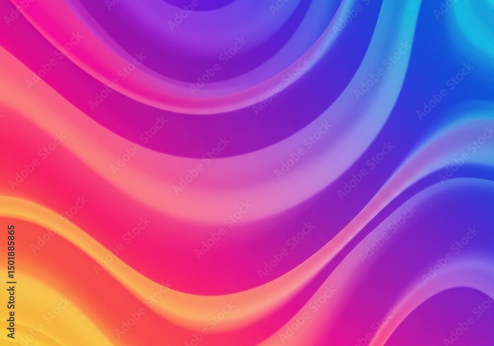 Poster abstract colorful gradient background with smooth wave pattern design