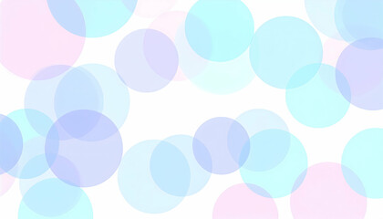 Pastel Pink and Blue Circles Abstract Background