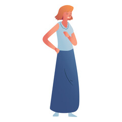 Character long skirt lady