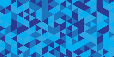 Blue triangle mosaic Background. Business polygonal texture. Abstract Blue polygon Geometric banner wall background.	
