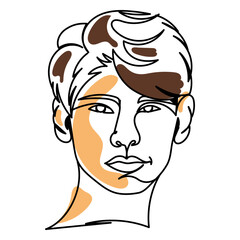 Boy continuous line diversity