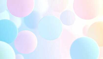 Pastel Spheres Abstract Background
