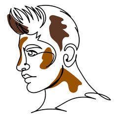 Diversity continuous line boy