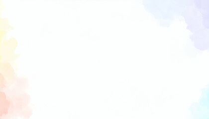 Pastel Watercolor Background with Soft Rainbow Hues