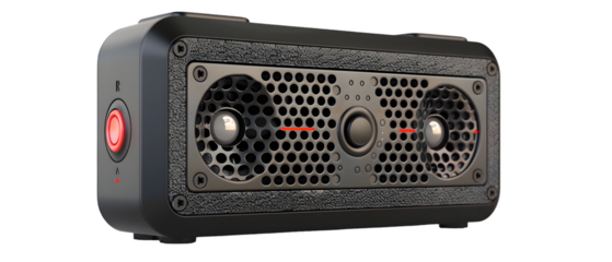 Compact Dual Speaker System.