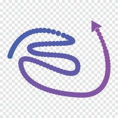   stock line gradient color shape ui element with white bag round 