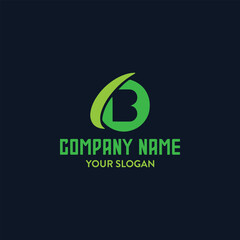 letters b text logo design vector format