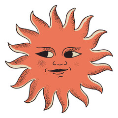 Zodiac signs sun color stroke