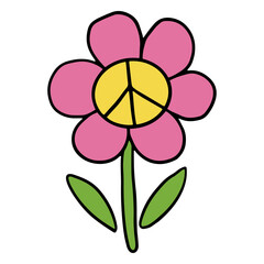 Pink peace flower