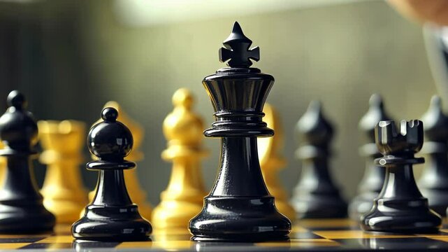 Person Playing Chess