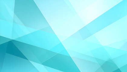 Fototapeta premium Abstract Teal and Cyan Geometric Background