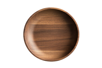 Smooth ovalshaped wooden bowl warm brown hues against a stark white background