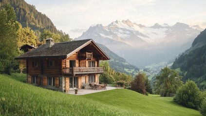 Alpine Chalet Dream Home: Majestic Mountain Views