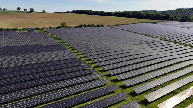 Solar Energy Field Near Bitburg &ndash; Aerial View