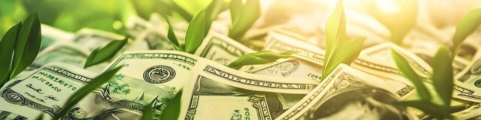 investment concept, invest money, business and finance, capital fundraising, dollar loan credit , infused with gentle warmth