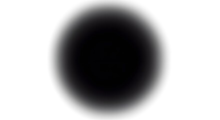 Simple Black Oval Shape with Soft Blur - Vector Element