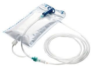 Hospital catheter bag png medical catheter bag png urine bag png healthcare equipment png white background png patient care png transparent background image
