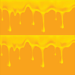 Melted honey dripping with seamless texture