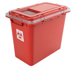 Hospital sharps container png medical sharps bin png biohazard container png healthcare safety png white background png hospital waste png transparent background image