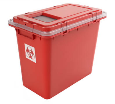 Hospital sharps container png medical sharps bin png biohazard container png healthcare safety png white background png hospital waste png transparent background image