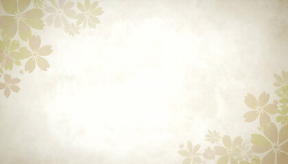 Beige Floral Background with Vintage Texture